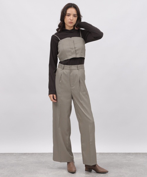 LAKOLE（ラコレ）の「チェックアソートビスチェ / 982194（ベスト・レディース・チャコールグレー/ブラウン/ベージュ系5・SMALL/MEDIUM）」の19枚目の写真