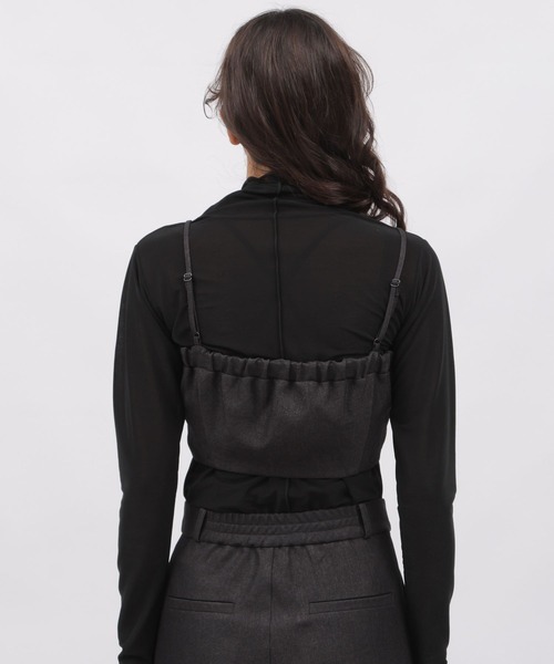 LAKOLE（ラコレ）の「チェックアソートビスチェ / 982194（ベスト・レディース・チャコールグレー/ブラウン/ベージュ系5・SMALL/MEDIUM）」の10枚目の写真