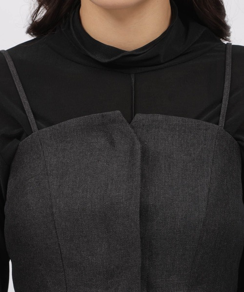 LAKOLE（ラコレ）の「チェックアソートビスチェ / 982194（ベスト・レディース・チャコールグレー/ブラウン/ベージュ系5・SMALL/MEDIUM）」の13枚目の写真