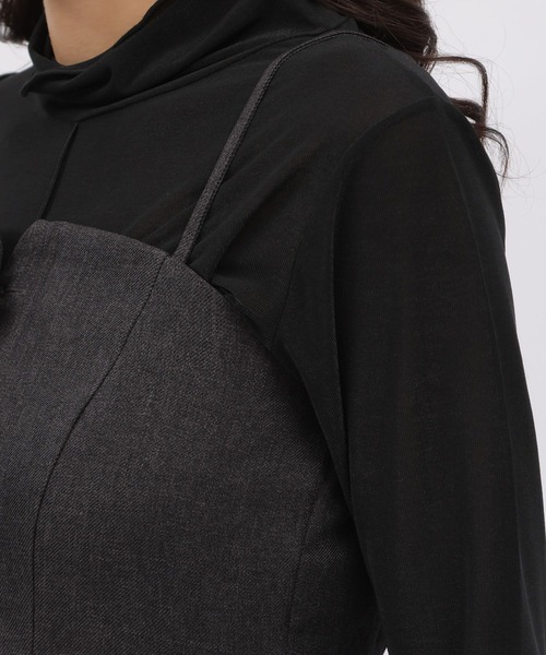 LAKOLE（ラコレ）の「チェックアソートビスチェ / 982194（ベスト・レディース・チャコールグレー/ブラウン/ベージュ系5・SMALL/MEDIUM）」の5枚目の写真