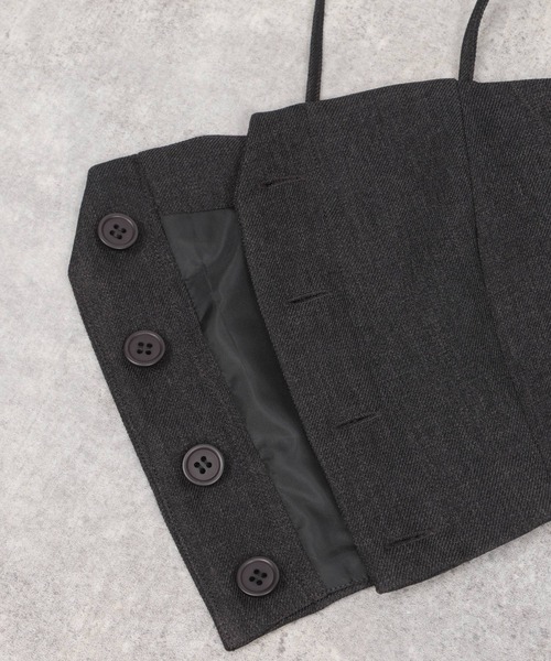 LAKOLE（ラコレ）の「チェックアソートビスチェ / 982194（ベスト・レディース・チャコールグレー/ブラウン/ベージュ系5・SMALL/MEDIUM）」の20枚目の写真