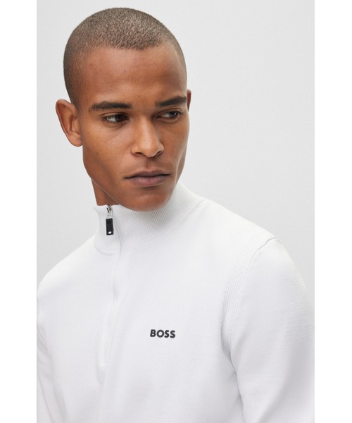 HUGO BOSS ジップネック ニットセーター HUGO BOSS ジップネック