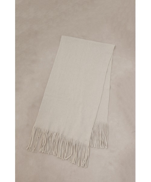 AZUL by moussy（アズールバイマウジー）の「ニットフリンジストール（ストール/ショール・レディース・チャコールグレー/オレンジ/ターコイズブルー/ライトベージュ・FREE）」の12枚目の写真