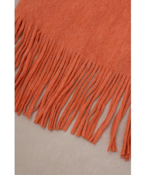 AZUL by moussy（アズールバイマウジー）の「ニットフリンジストール（ストール/ショール・レディース・チャコールグレー/オレンジ/ターコイズブルー/ライトベージュ・FREE）」の19枚目の写真