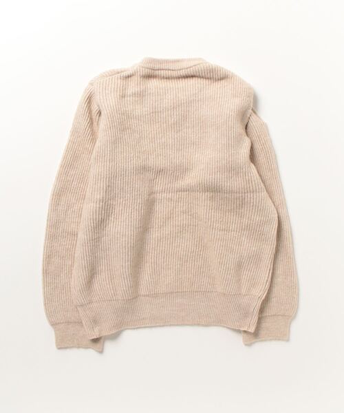 Dream garden（ドリームガーデン）の「レイヤード風 オフショルダー 長袖ニットトップス（ニット/セーター・レディース・ベージュ/ホワイト/ブラック・FREE）」の4枚目の写真