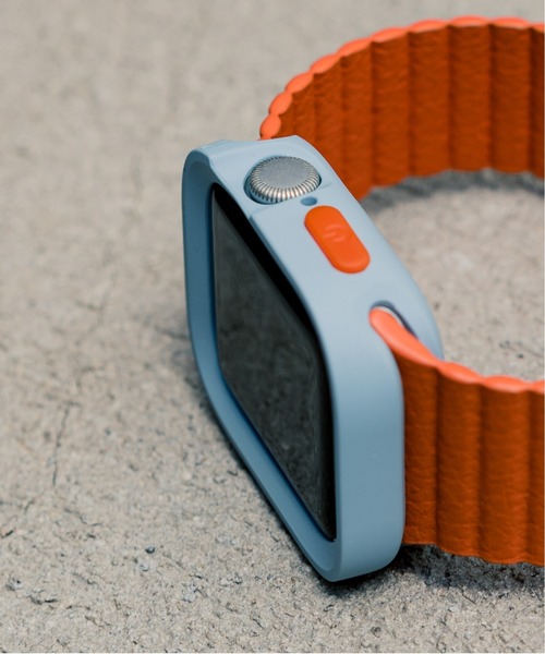 zandy（ズィーアンドワイ）の「zandy ズィーアンドワイ Apple Watch マットタイプ【スクエアソフトフレーム】アップルウォッチカバー ソフトフレーム // case7（デジタル腕時計・メンズ・ブラック/ネイビー/ブルー/グリーン/シルバー/クリア・40/44）」の5枚目の写真