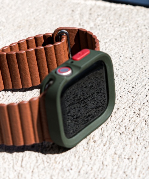 zandy（ズィーアンドワイ）の「zandy ズィーアンドワイ Apple Watch マットタイプ【スクエアソフトフレーム】アップルウォッチカバー ソフトフレーム // case7（デジタル腕時計・メンズ・ブラック/ネイビー/ブルー/グリーン/シルバー/クリア・40/44）」の3枚目の写真