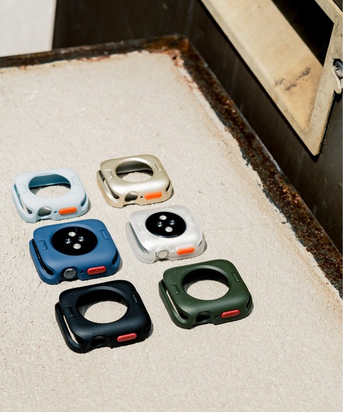 zandy（ズィーアンドワイ）の「zandy ズィーアンドワイ Apple Watch マットタイプ【スクエアソフトフレーム】アップルウォッチカバー ソフトフレーム // case7（デジタル腕時計・メンズ・ブラック/ネイビー/ブルー/グリーン/シルバー/クリア・40/44）」の7枚目の写真