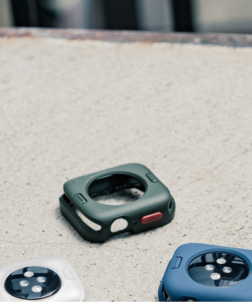 zandy（ズィーアンドワイ）の「zandy ズィーアンドワイ Apple Watch マットタイプ【スクエアソフトフレーム】アップルウォッチカバー ソフトフレーム // case7（デジタル腕時計・メンズ・ブラック/ネイビー/ブルー/グリーン/シルバー/クリア・40/44）」の8枚目の写真