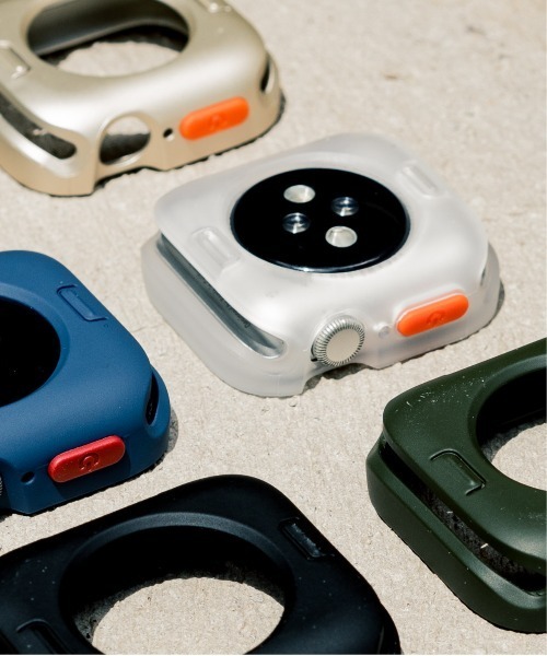 zandy（ズィーアンドワイ）の「zandy ズィーアンドワイ Apple Watch マットタイプ【スクエアソフトフレーム】アップルウォッチカバー ソフトフレーム // case7（デジタル腕時計・メンズ・ブラック/ネイビー/ブルー/グリーン/シルバー/クリア・40/44）」の9枚目の写真