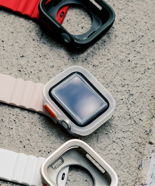 zandy（ズィーアンドワイ）の「zandy ズィーアンドワイ Apple Watch マットタイプ【スクエアソフトフレーム】アップルウォッチカバー ソフトフレーム // case7（デジタル腕時計・メンズ・ブラック/ネイビー/ブルー/グリーン/シルバー/クリア・40/44）」の11枚目の写真