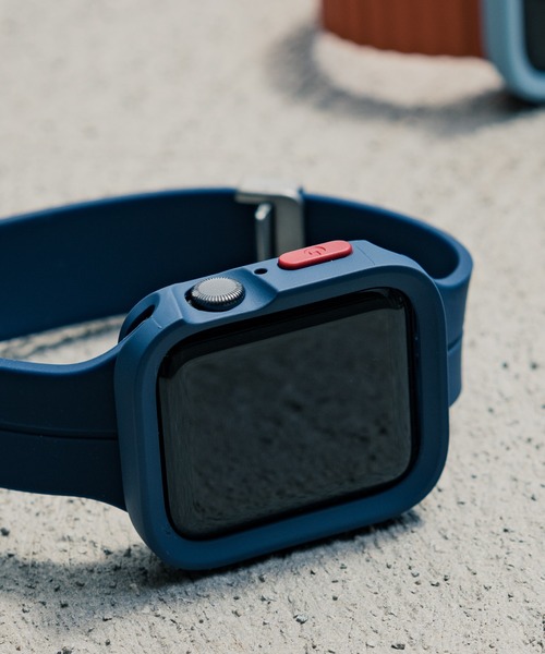 zandy（ズィーアンドワイ）の「zandy ズィーアンドワイ Apple Watch マットタイプ【スクエアソフトフレーム】アップルウォッチカバー ソフトフレーム // case7（デジタル腕時計・メンズ・ブラック/ネイビー/ブルー/グリーン/シルバー/クリア・40/44）」の19枚目の写真