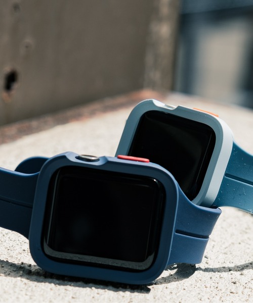 zandy（ズィーアンドワイ）の「zandy ズィーアンドワイ Apple Watch マットタイプ【スクエアソフトフレーム】アップルウォッチカバー ソフトフレーム // case7（デジタル腕時計・メンズ・ブラック/ネイビー/ブルー/グリーン/シルバー/クリア・40/44）」の22枚目の写真