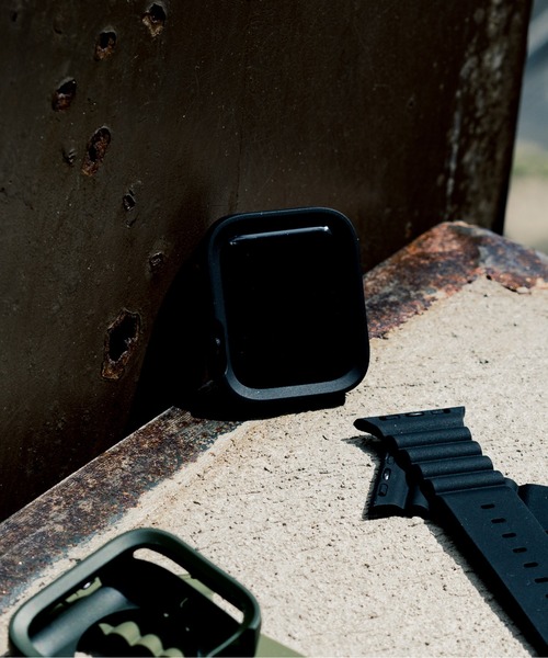 zandy（ズィーアンドワイ）の「zandy ズィーアンドワイ / Apple Watch マットタイプ【スクエアソフトフレーム】アップルウォッチカバー ソフトフレーム //// case7（デジタル腕時計・メンズ・ブラック/ネイビー/ブルー/グリーン/シルバー/クリア・40/44）」の11枚目の写真