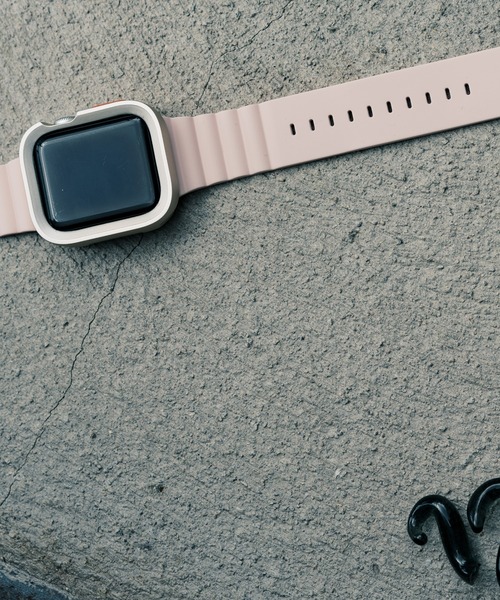 zandy（ズィーアンドワイ）の「zandy ズィーアンドワイ / Apple Watch マットタイプ【スクエアソフトフレーム】アップルウォッチカバー ソフトフレーム //// case7（デジタル腕時計・メンズ・ブラック/ネイビー/ブルー/グリーン/シルバー/クリア・40/44）」の19枚目の写真