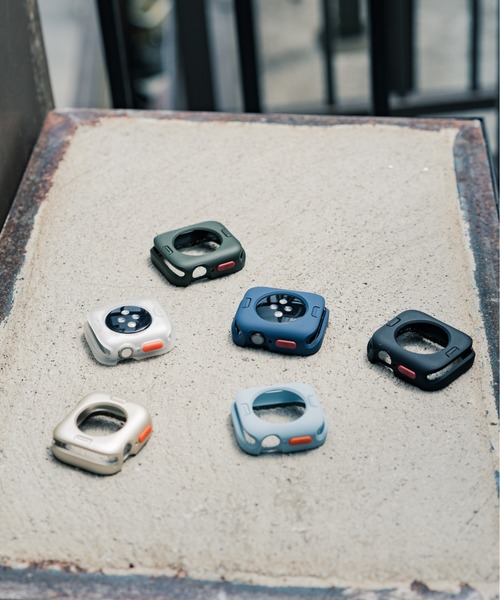 zandy（ズィーアンドワイ）の「zandy ズィーアンドワイ / Apple Watch マットタイプ【スクエアソフトフレーム】アップルウォッチカバー ソフトフレーム //// case7（デジタル腕時計・メンズ・ブラック/ネイビー/ブルー/グリーン/シルバー/クリア・40/44）」の20枚目の写真