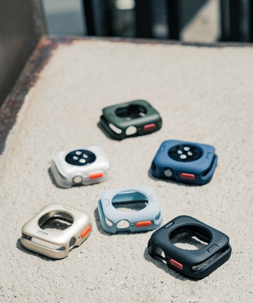 zandy（ズィーアンドワイ）の「zandy ズィーアンドワイ / Apple Watch マットタイプ【スクエアソフトフレーム】アップルウォッチカバー ソフトフレーム //// case7（デジタル腕時計・メンズ・ブラック/ネイビー/ブルー/グリーン/シルバー/クリア・40/44）」の13枚目の写真