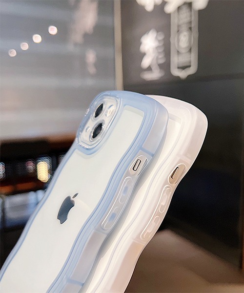 セール】iPhone ショルダーストラップ付きクリアスマホケース/スマホ