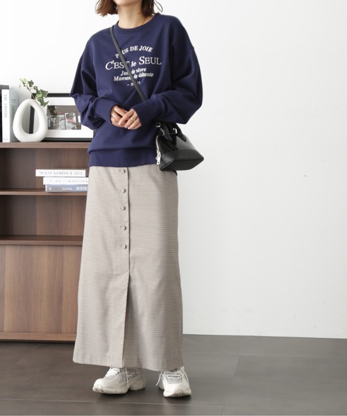 FREE'S MART（フリーズマート）の「【Sシリーズ対応】フロントボタンウエスト折り返しナロースカート（スカート・レディース・グレー系その他/ベージュ系その他/ボルドー・X-SMALL/MEDIUM/SMALL）」の12枚目の写真