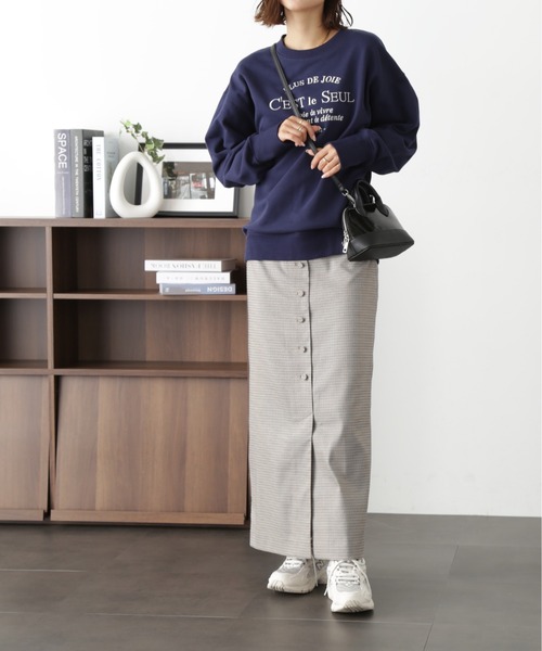 FREE'S MART（フリーズマート）の「【Sシリーズ対応】フロントボタンウエスト折り返しナロースカート（スカート・レディース・グレー系その他/ベージュ系その他/ボルドー・X-SMALL/MEDIUM/SMALL）」の13枚目の写真