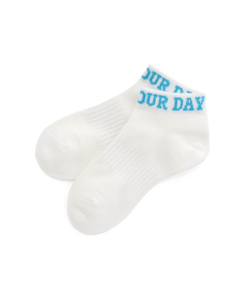 MAKE YOUR DAY（メイクユアデイ）の「アンクルソックス（ソックス/靴下・キッズ・ライム/ブラック/オフホワイト・15 /21/24/18）」の6枚目の写真