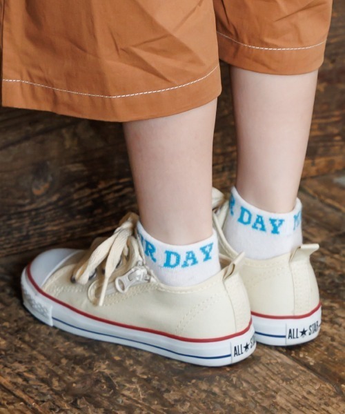 MAKE YOUR DAY（メイクユアデイ）の「アンクルソックス（ソックス/靴下・キッズ・ライム/ブラック/オフホワイト・15 /21/24/18）」の11枚目の写真