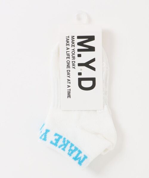 MAKE YOUR DAY（メイクユアデイ）の「アンクルソックス（ソックス/靴下・キッズ・ライム/ブラック/オフホワイト・15 /21/24/18）」の7枚目の写真