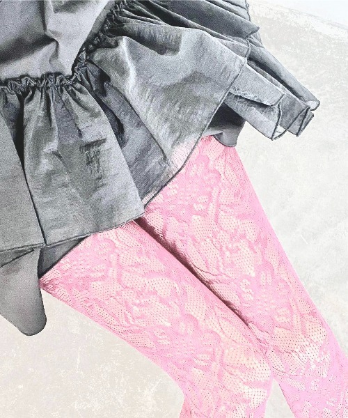 Burner（バーナー）の「【OKUOKU　0909】レースタイツ カラータイツ ストッキング  oku-tights-669198263349-8 Nn（タイツ/ストッキング・レディース・ピンク/ブラック/ホワイト/ブルー系その他/レッド/ブルー/パープル/ブラック系その他4/ホワイト系その他3/ホワイト系その他4/ブラック系その他3/ブラック系その他2/グレー系その他2/ホワイト系その他2・FREE）」の13枚目の写真