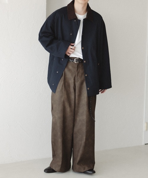 epnok（エプノック）の「ヴィンテージライクストレートスラックスパンツ（スラックス・メンズ・ブラック/ブラウン/ブラック系2/ダークグレー・LARGE/MEDIUM/SMALL）」の14枚目の写真