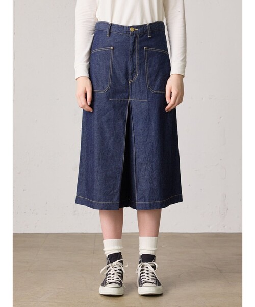 MidiUmi（ミディウミ）の「MidiUmi デニムパンツ（デニムパンツ・レディース・ブルー/ネイビー・FREE）」の15枚目の写真