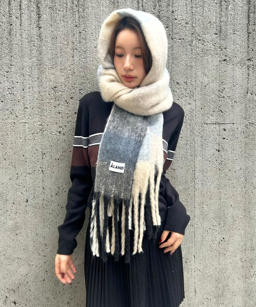 ALAN SANDER 幾何学模様マフラー ALAN SANDER 幾何学模様マフラー