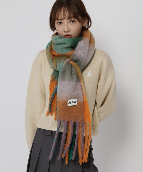 【関税込み】Moncler ベージュ ウール フェルト マフラー モンクレール マフラー