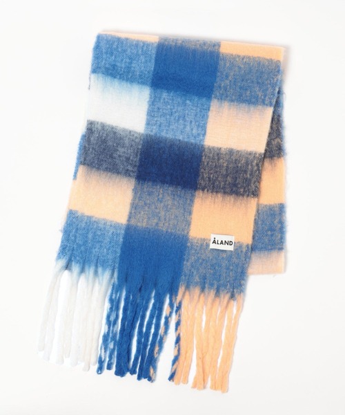 ALAND（エーランド）の「お気に入り7000件越え！【UNISEX】ALAND／チェックマフラー（マフラー・レディース・ベージュ/ピンク/ブルー/イエロー/オレンジ/ライトブルー/ピンク系その他/ブルー系その他/ブラウン/ライトグリーン/イエロー×グレー/ブルー系その他2/ピンク系その他2/桜・FREE）」の18枚目の写真
