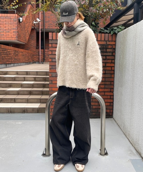 ALAND（エーランド）の「お気に入り7000件越え！【UNISEX】ALAND／チェックマフラー（マフラー・レディース・ベージュ/ピンク/ブルー/イエロー/オレンジ/ライトブルー/ピンク系その他/ブルー系その他/ブラウン/ライトグリーン/イエロー×グレー/ブルー系その他2/ピンク系その他2/桜・FREE）」の22枚目の写真