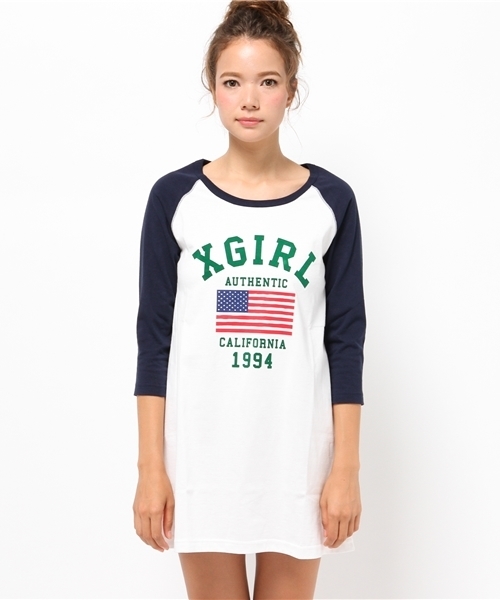 X-girl（エックスガール）の「USA B/B DRESS（ワンピース・レディース・ブラック/バーガンディー/ネイビー・1/2）」の19枚目の写真