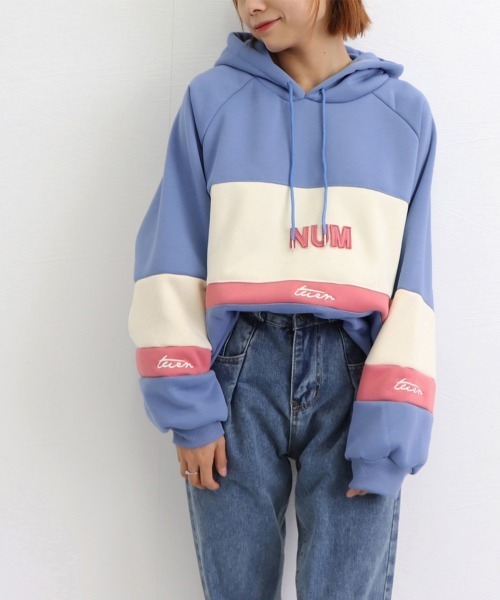 Miniministore(ミニミニストア)の「裏起毛 レディース パーカー フード付き(スウェット・レディース・ブルー/ライトグレー/ベージュ/グリーン/レッド・2XL)」の18枚目の写真