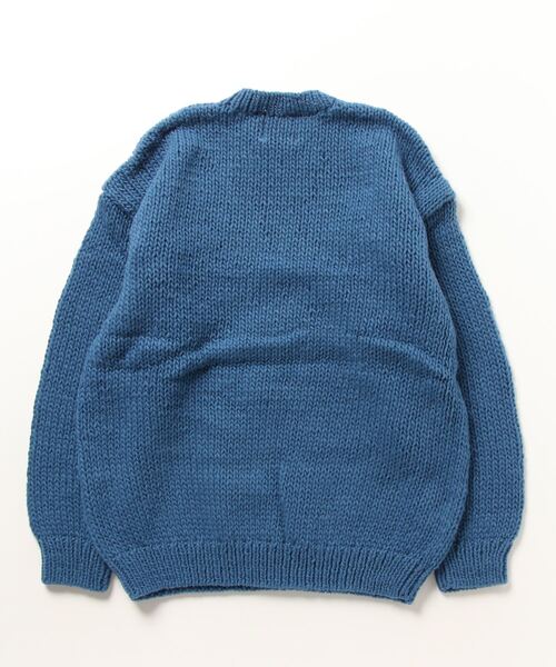 bukht（ブフト）の「【bukht ブフト】Peruvian Hand-Knit Sweat　ハンドニットセーター（ニット/セーター・メンズ・マスタード/ダークブラウン/ブルー/オレンジ/パープル・ONE SIZE）」の6枚目の写真