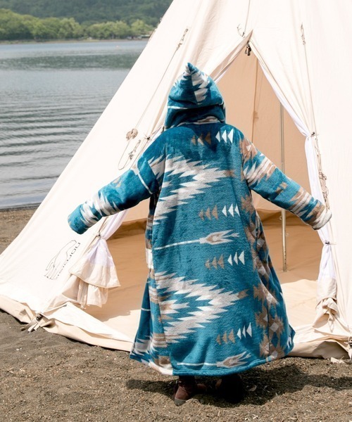 Amina/アミナ 着るブランケット ノマディ あったか 防寒 ボア マイクロ