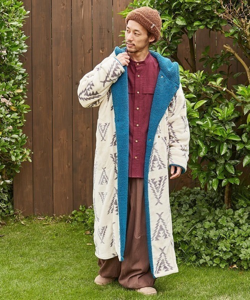 Amina/アミナ 着るブランケット ノマディ あったか 防寒 ボア マイクロ