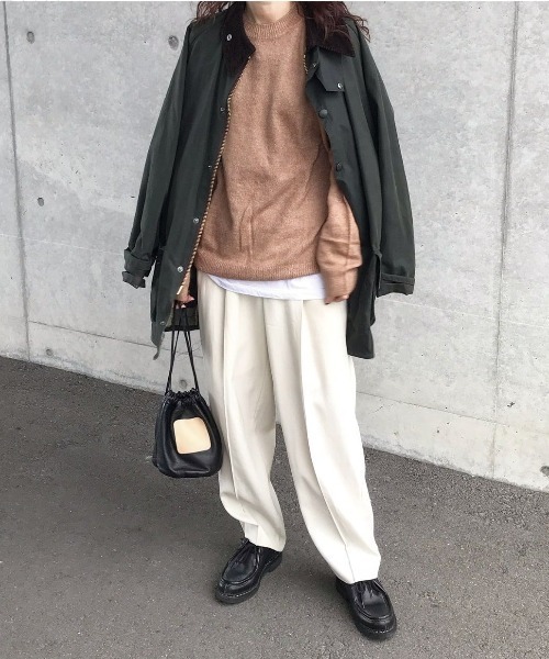 ord（オルド）の「ord/オルド/ショートモヘアクルーネックニット（ニット/セーター・レディース・ブラウン/グレー/ベージュ・LARGE/MEDIUM）」の15枚目の写真