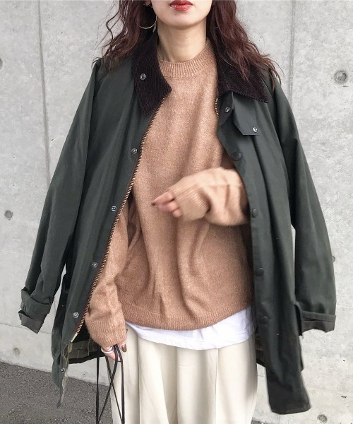 ord（オルド）の「ord/オルド/ショートモヘアクルーネックニット（ニット/セーター・レディース・ブラウン/グレー/ベージュ・LARGE/MEDIUM）」の19枚目の写真
