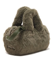 atmos pink | atmos pink ファー ミニバッグ(ハンドバッグ)