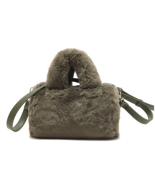 atmos pink（アトモスピンク）の「atmos pink ファー ミニバッグ（ハンドバッグ・レディース・カーキ/ピンク/ネイビー・FREE）」の15枚目の写真