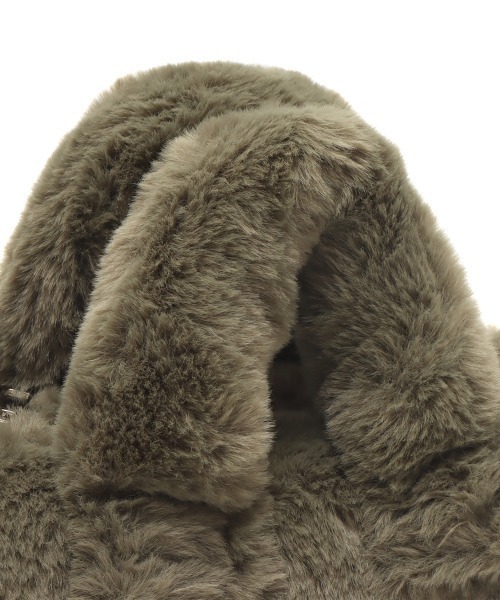 atmos pink（アトモスピンク）の「atmos pink ファー ミニバッグ（ハンドバッグ・レディース・カーキ/ピンク/ネイビー・FREE）」の18枚目の写真