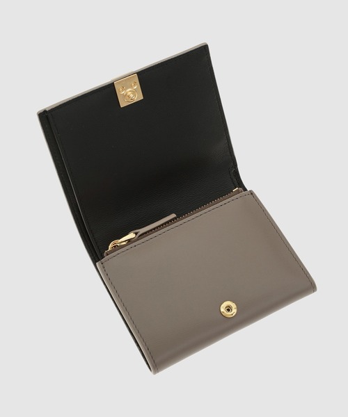 MARNI（マルニ）の「PALMELLATO CALF LEATHER / 三つ折りウォレット（財布・レディース・ブラック/ベージュ・ONE SIZE）」の10枚目の写真