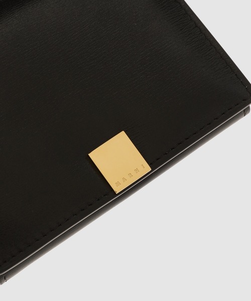 MARNI（マルニ）の「PALMELLATO CALF LEATHER / 三つ折りウォレット（財布・レディース・ブラック/ベージュ・ONE SIZE）」の4枚目の写真