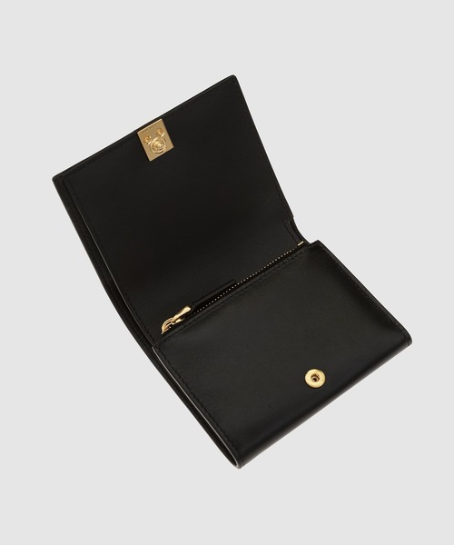 MARNI（マルニ）の「PALMELLATO CALF LEATHER / 三つ折りウォレット（財布・レディース・ブラック/ベージュ・ONE SIZE）」の6枚目の写真