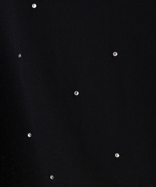 natural couture(ナチュラルクチュール)の「ホットフィックスシアーハイネックTOPS(Tシャツ/カットソー・レディース・ブルー系その他/ブラック/ライトグレー/オフホワイト・FREE)」の15枚目の写真