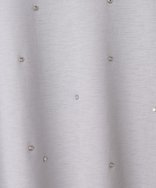 natural couture(ナチュラルクチュール)の「ホットフィックスシアーハイネックTOPS(Tシャツ/カットソー・レディース・ブルー系その他/ブラック/ライトグレー/オフホワイト・FREE)」の20枚目の写真