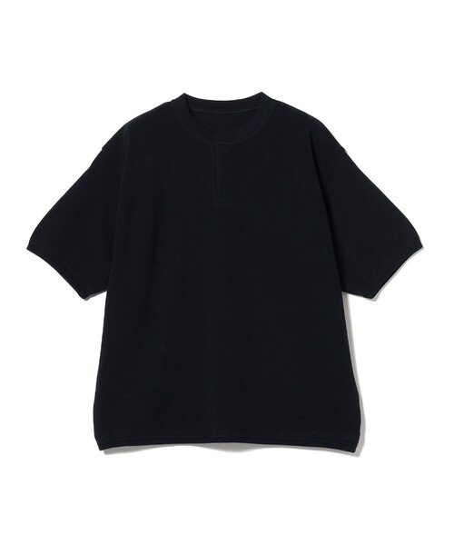 crepuscule(クレプスキュール)の「crepuscule × BEAMS T / Crewneck Button Short Sleeve(Tシャツ/カットソー・メンズ・ベージュ/ブラック・M/XL/L)」の14枚目の写真